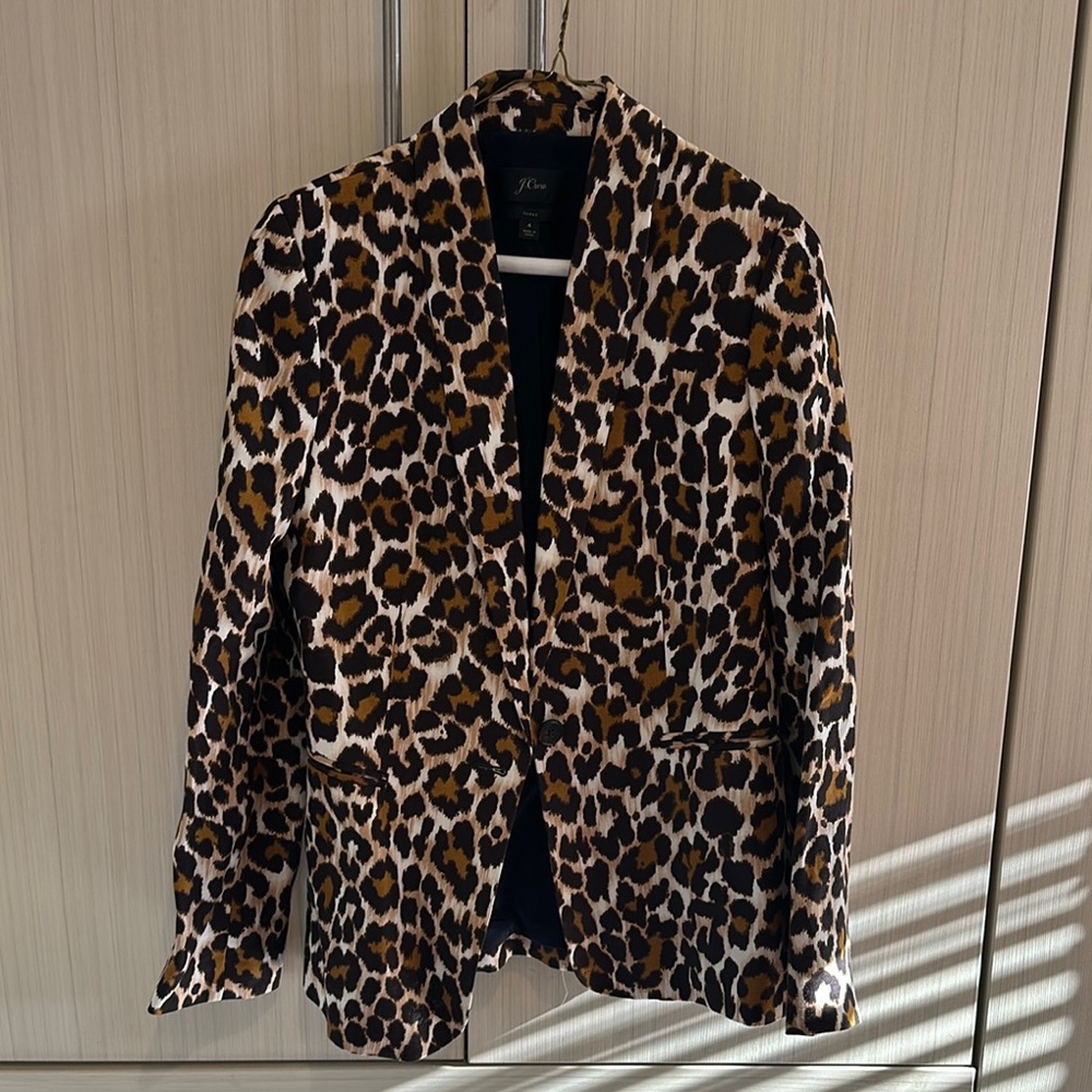 Leopard Print Women's Blazer